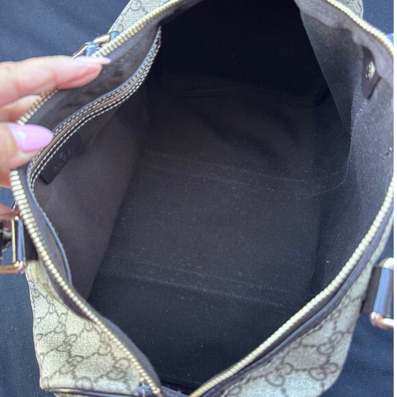 Gucci GG Supreme Joy Boston Medium Top Handle Monogram Satchel Hand Bag - Picture 9 of 10